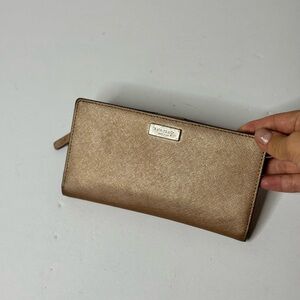 Kate Spade New York Large Slim Bifold Wallet Blush Pink